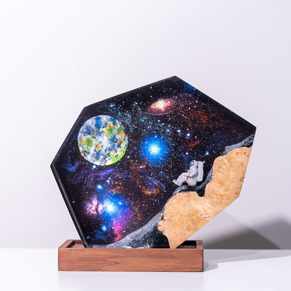 Cosmic Voyager Epoxy Lamp