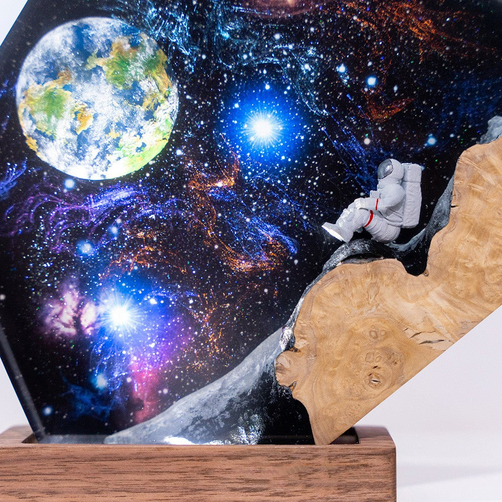 Cosmic Voyager Epoxy Lamp