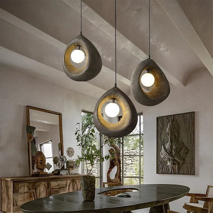 Circular Wabi Sabi Pendant Light: Embrace the Beauty of Imperfection