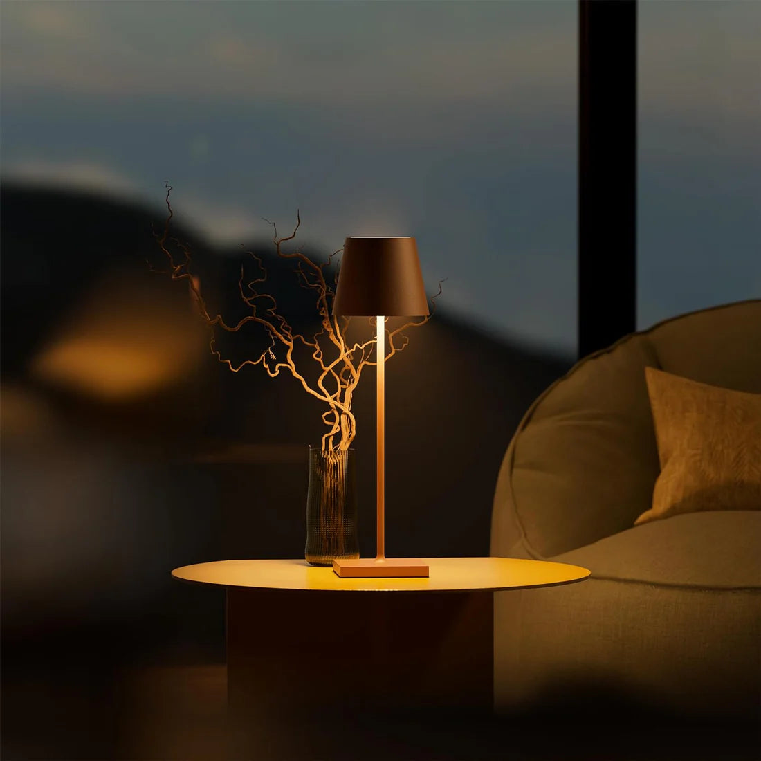 Adjustable Height Touch Lamp