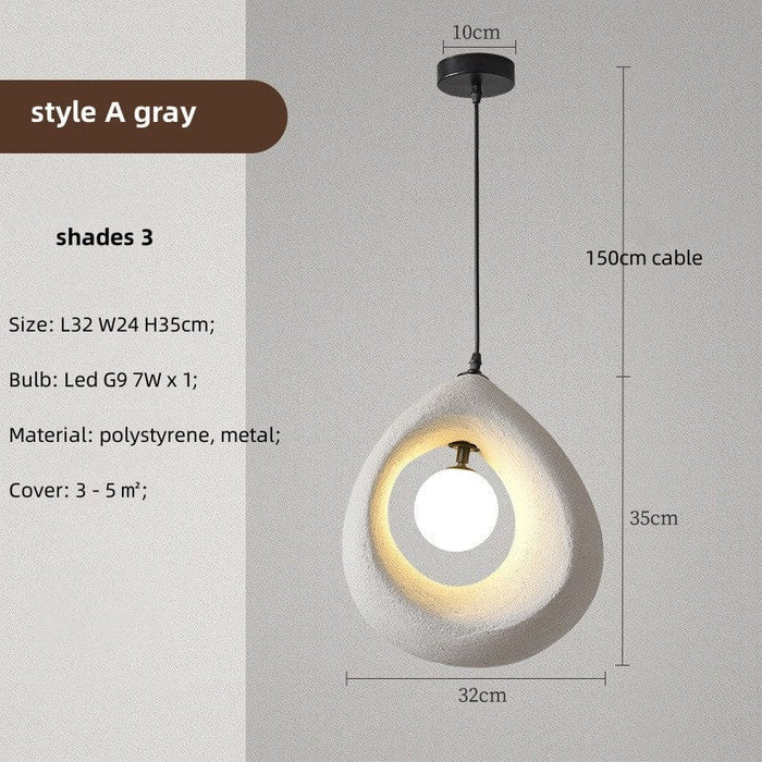 Circular Wabi Sabi Pendant Light: Embrace the Beauty of Imperfection