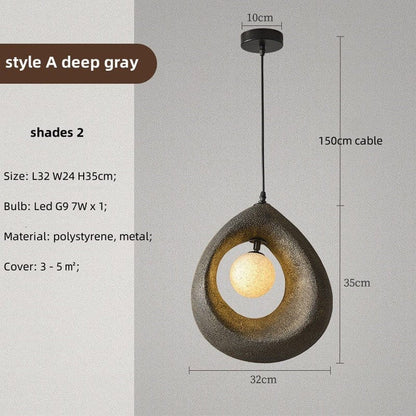 Circular Wabi Sabi Pendant Light: Embrace the Beauty of Imperfection