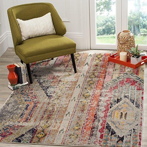 HANDMADE Modern Bohemian Multicolored Distressed Area Rug